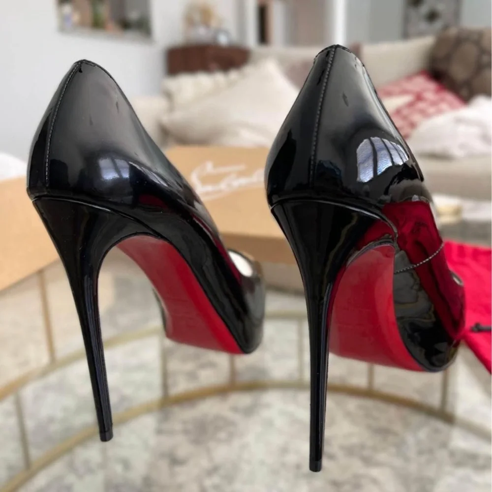 Louboutin NEW VERY PRIVE 120 PATENT NTW - RELISTED - Picture 3 of 14